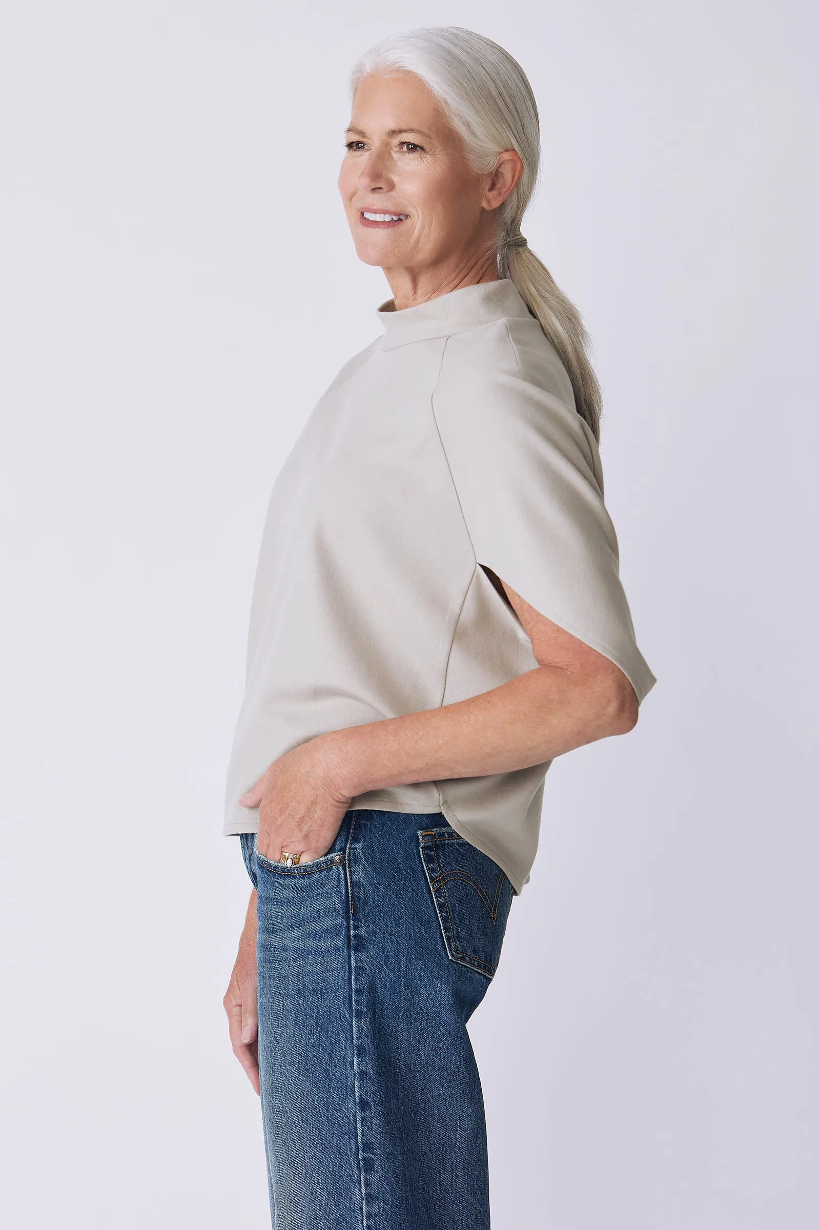 Elsa Cape Top - Mink