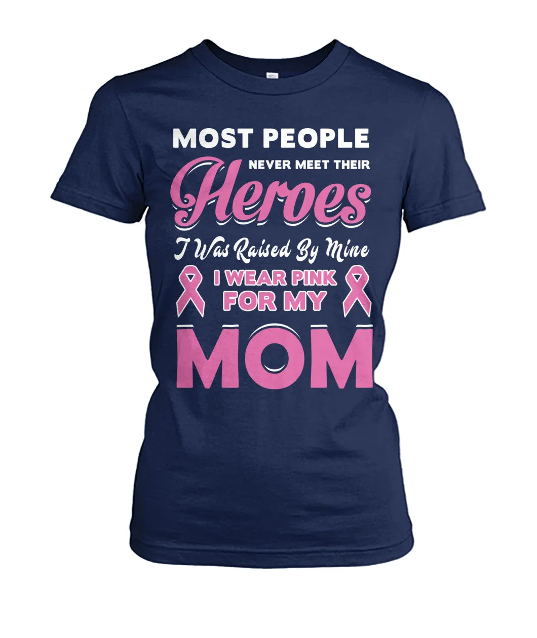 I Wear Pink For My Mom Shirts and Long Sleeves