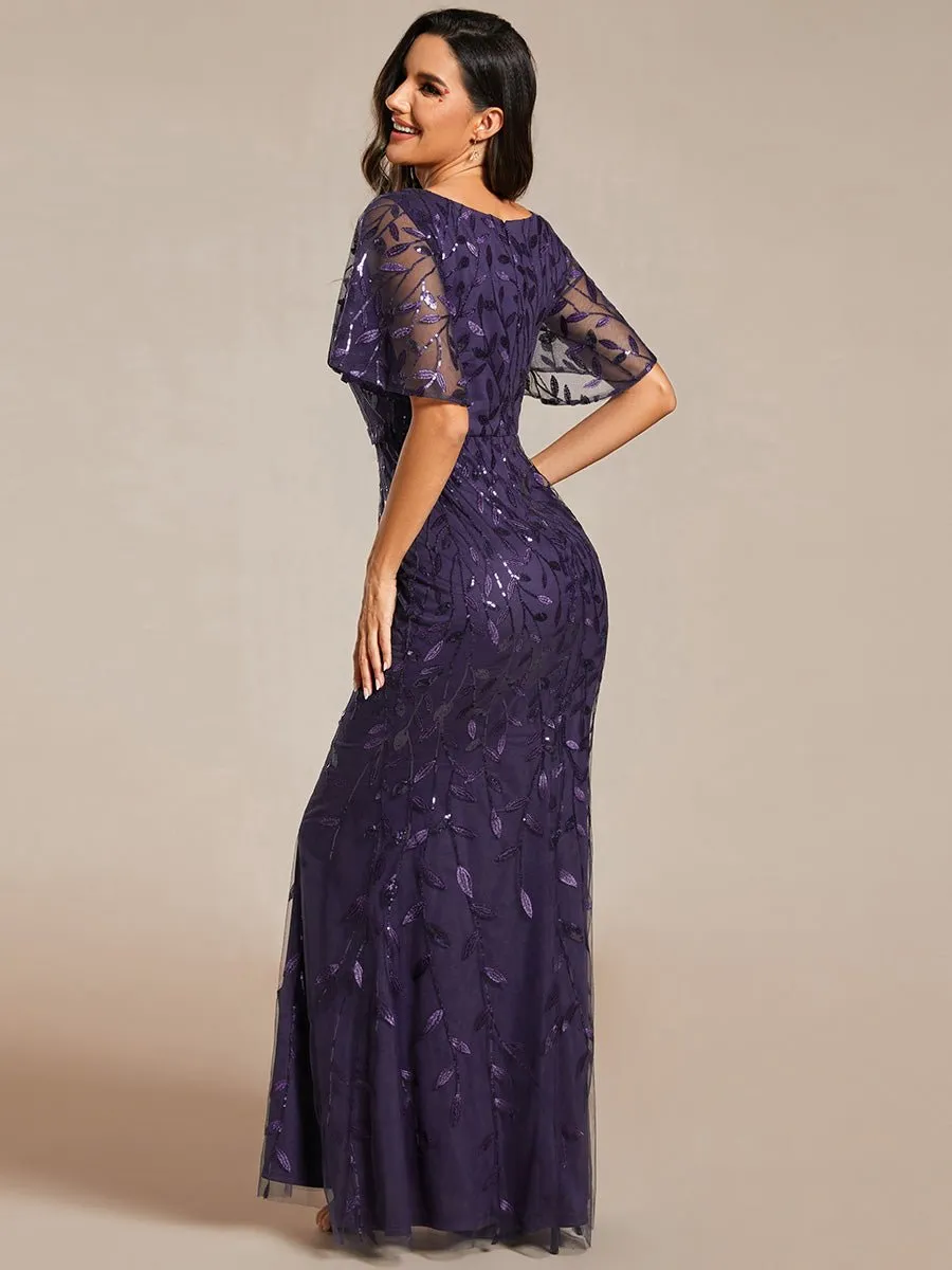 Roycebridal Eliza tulle sleeve mother of bride or bridesmaid dress in more colors