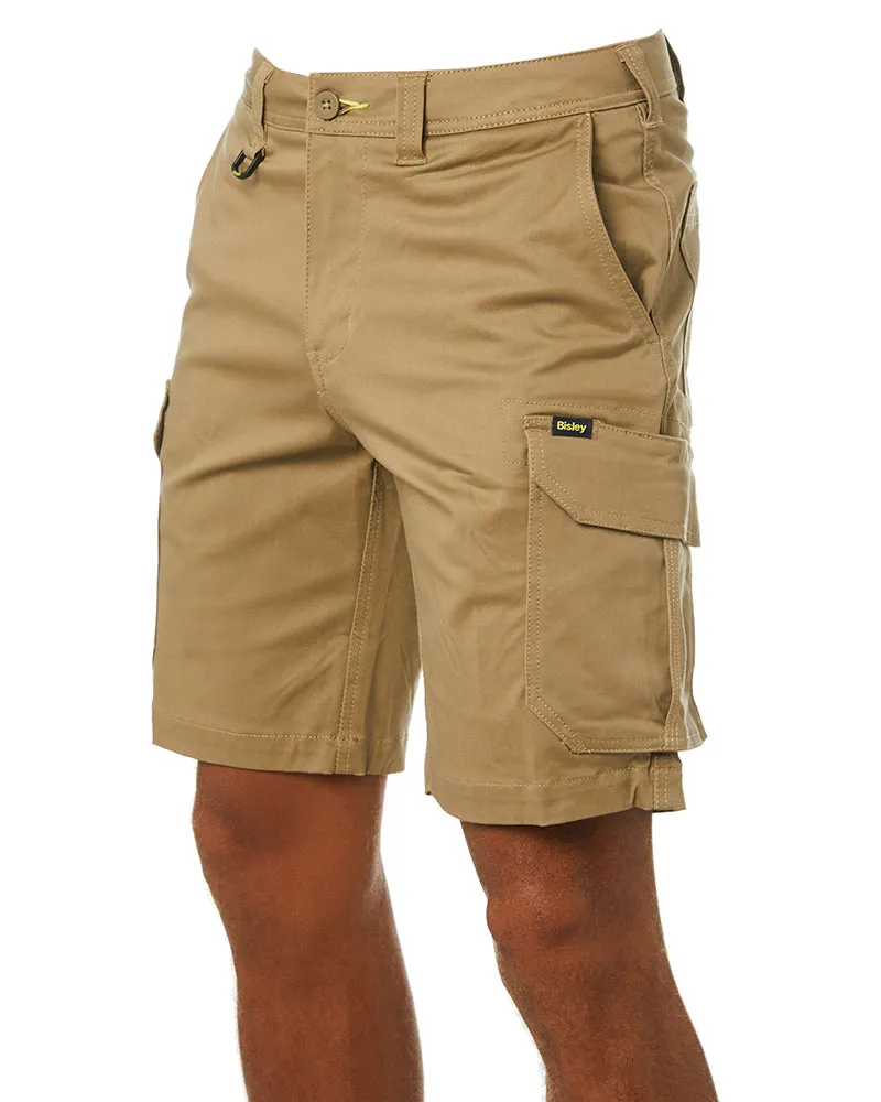 Stretch Cotton Cargo Short - Khaki